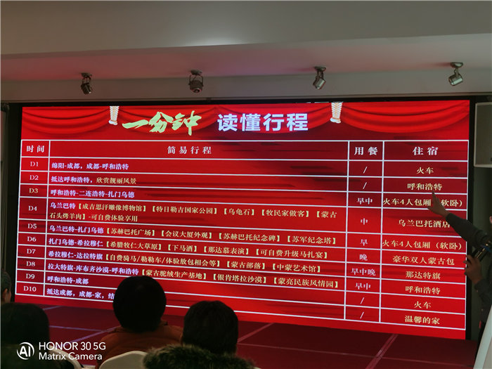 绵阳Cmp冠军沐日旅行社举行2026年年度答谢宴暨双内蒙+贝加尔湖线路宣布会